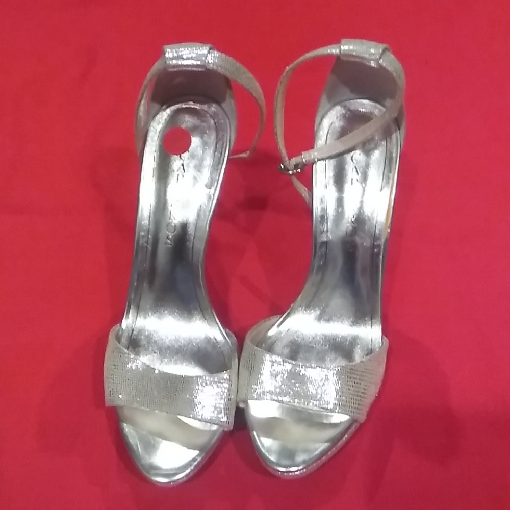 Open toed high heels about 4 inches